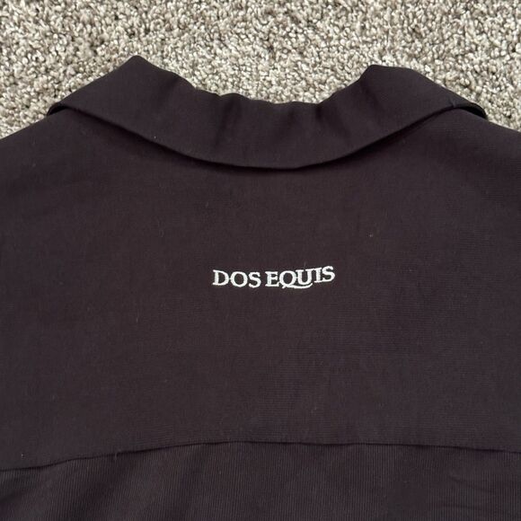 CUBAVERA Dos Equis XX Embroidered Black Shirt Pocket Size Medium NWT - Picture 9 of 13